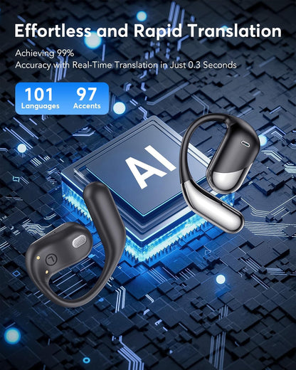 Q16 AI Translation Earbuds 198 Languages Real-Time
